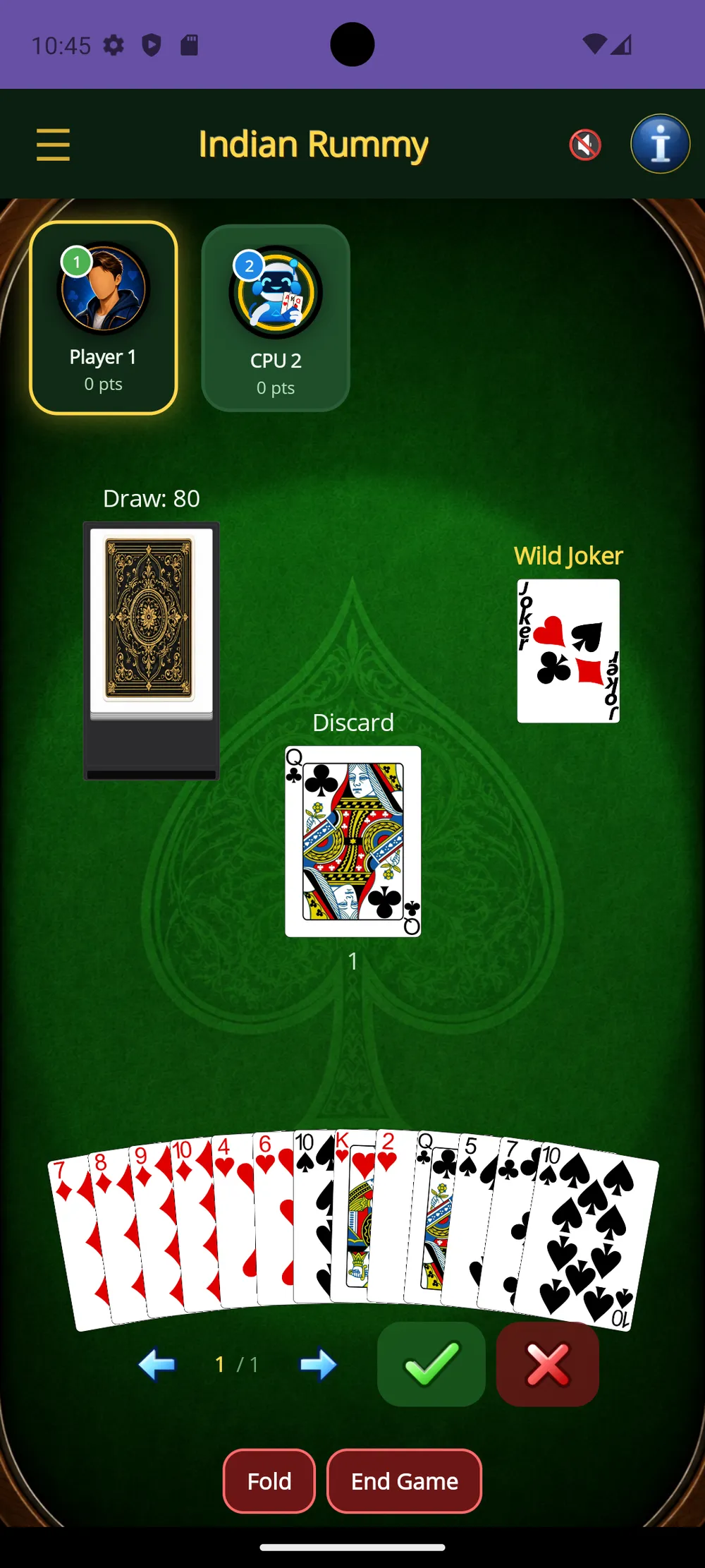 Indian Rummy — Arrange your hand