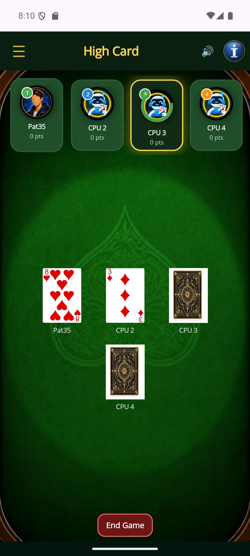 High Card — The reveal