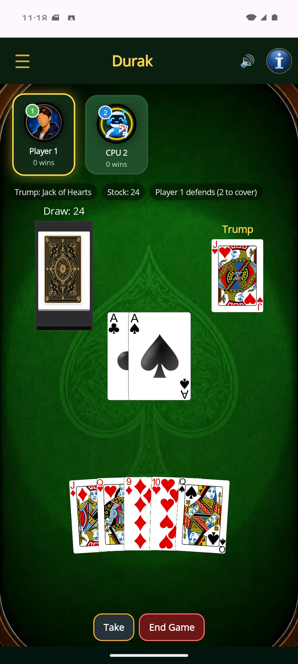 Durak — The defence