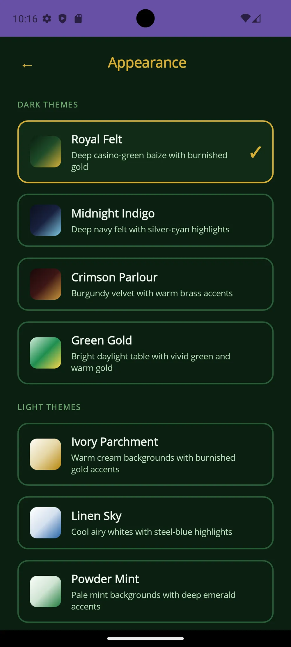 Card Games app — Hazla tuya